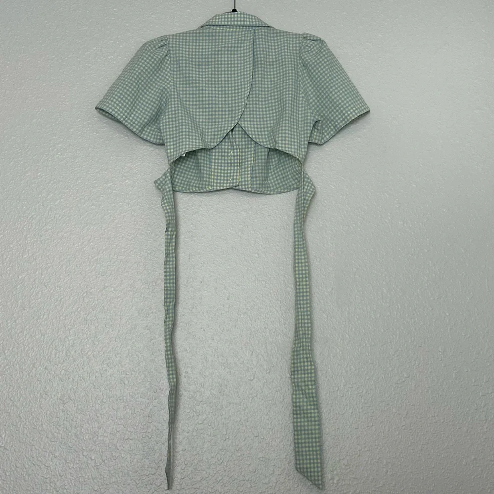 Milk and Honey Gingham Crop Top - Picture 7 of 12